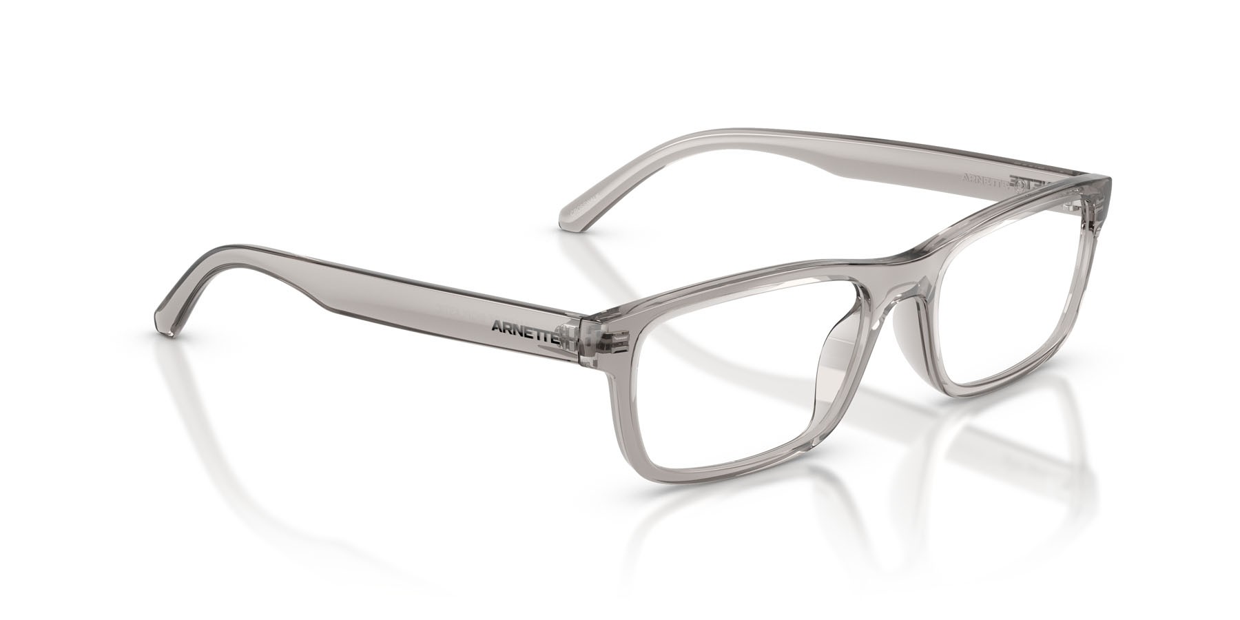Occhiali da vista Arnette Crosswalk AN 7279U (2665) colore grigio chiaro trasparente forma quadrato lenti lente demo