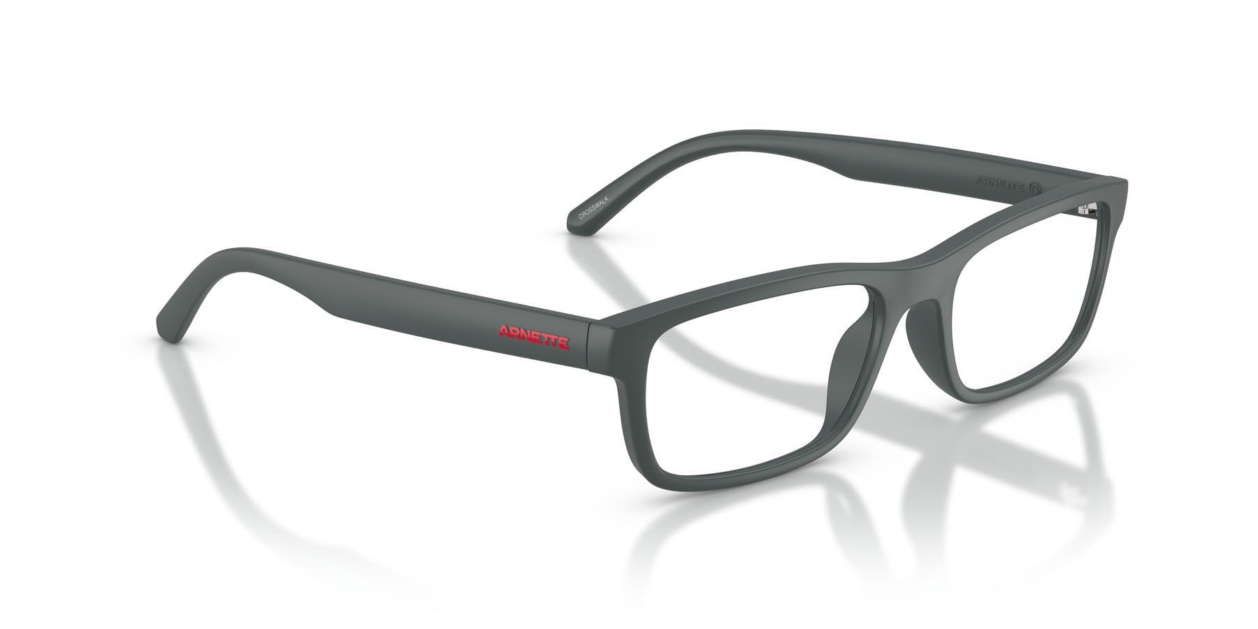 Occhiali da vista Arnette Crosswalk AN 7279U (2841) colore grigio scuro forma quadrato lenti lente demo