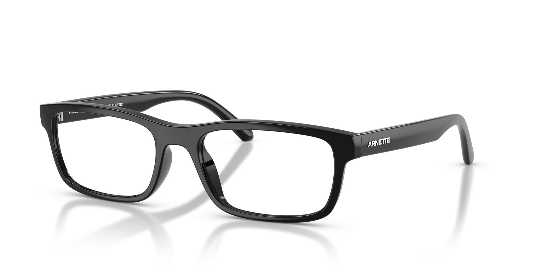 Occhiali da vista Arnette Crosswalk AN 7279U (2900) colore nero riciclato forma quadrato lenti lente demo