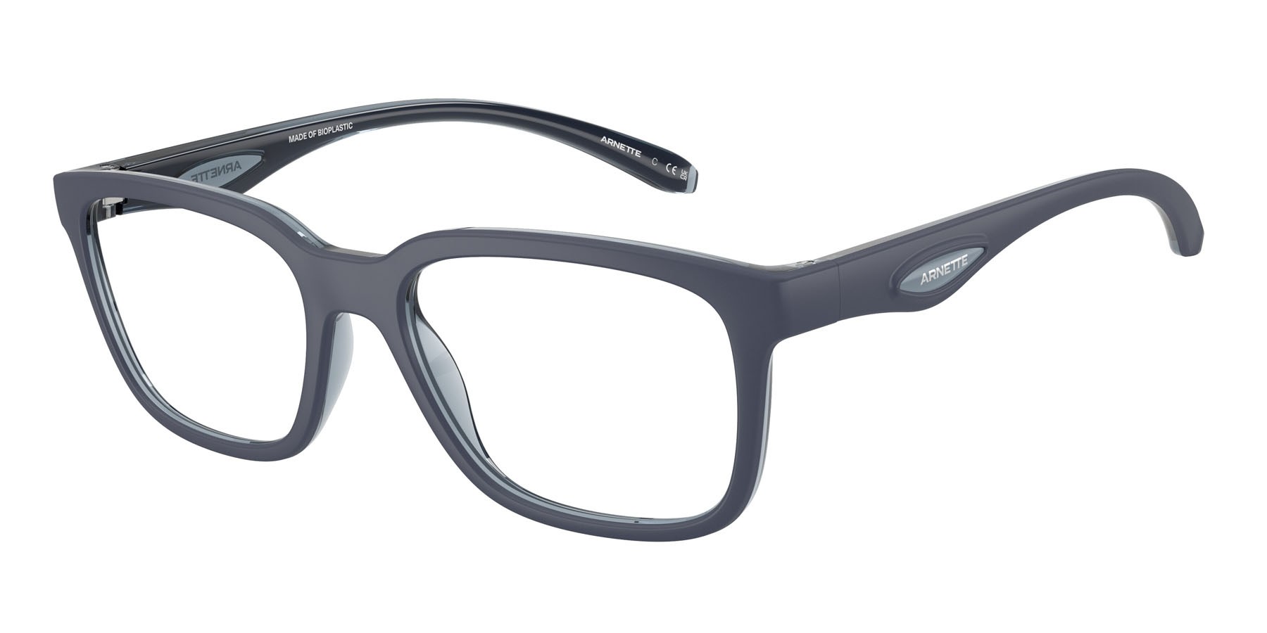 Occhiali da vista Arnette Steek AN 7284 (3007) colore navy/transparent blue forma quadrato lenti lente demo