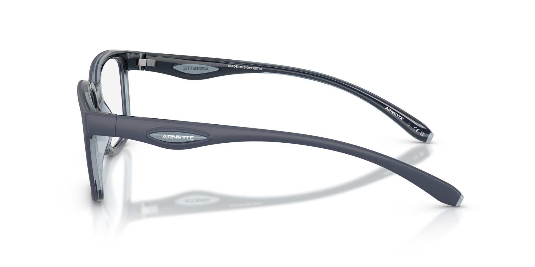 Occhiali da vista Arnette Steek AN 7284 (3007) colore navy/transparent blue forma quadrato lenti lente demo