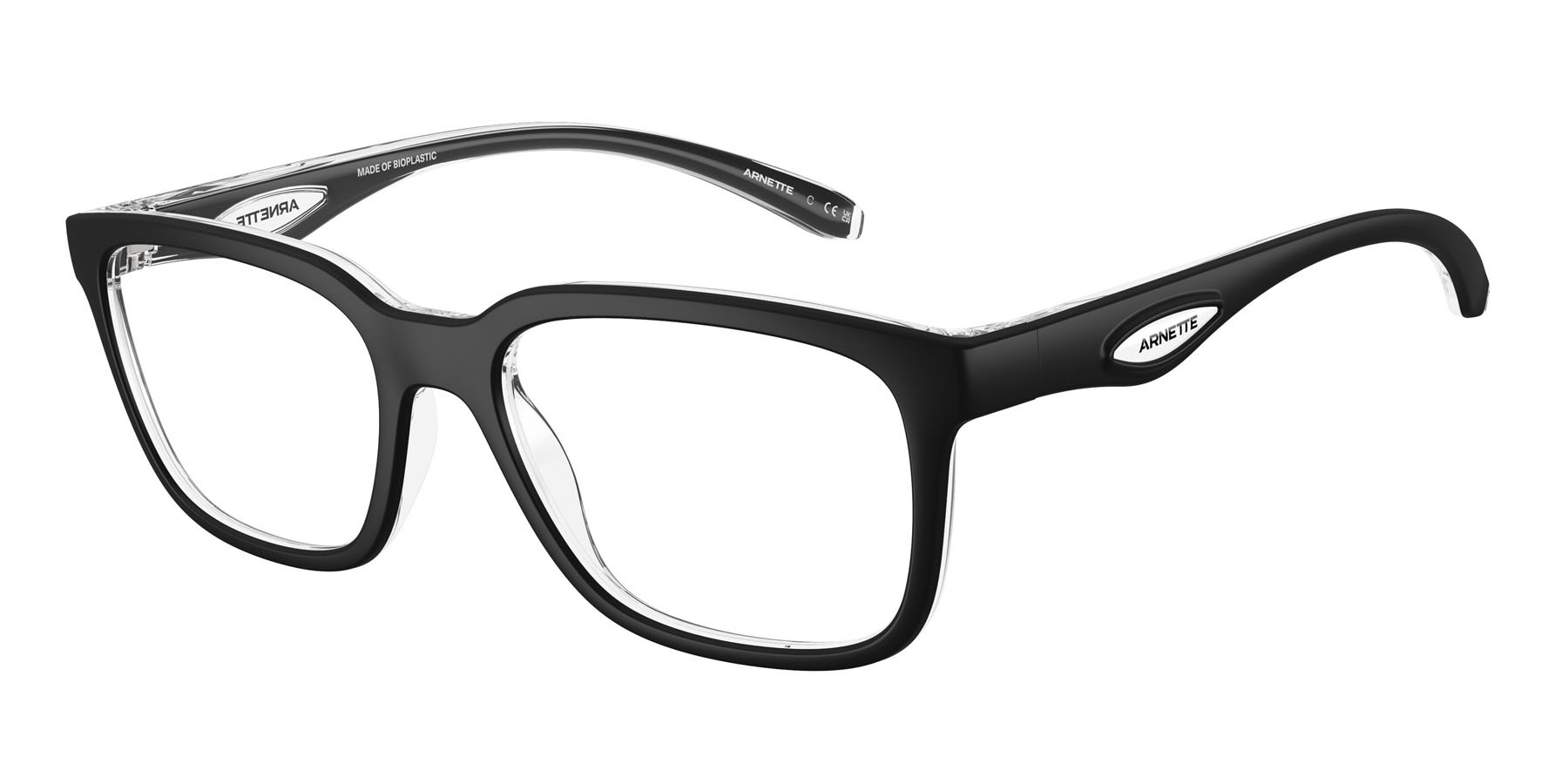 Brillen Arnette Steek AN 7284 (3010) farbe nero/cristallo form quadratisch gläser lente demo