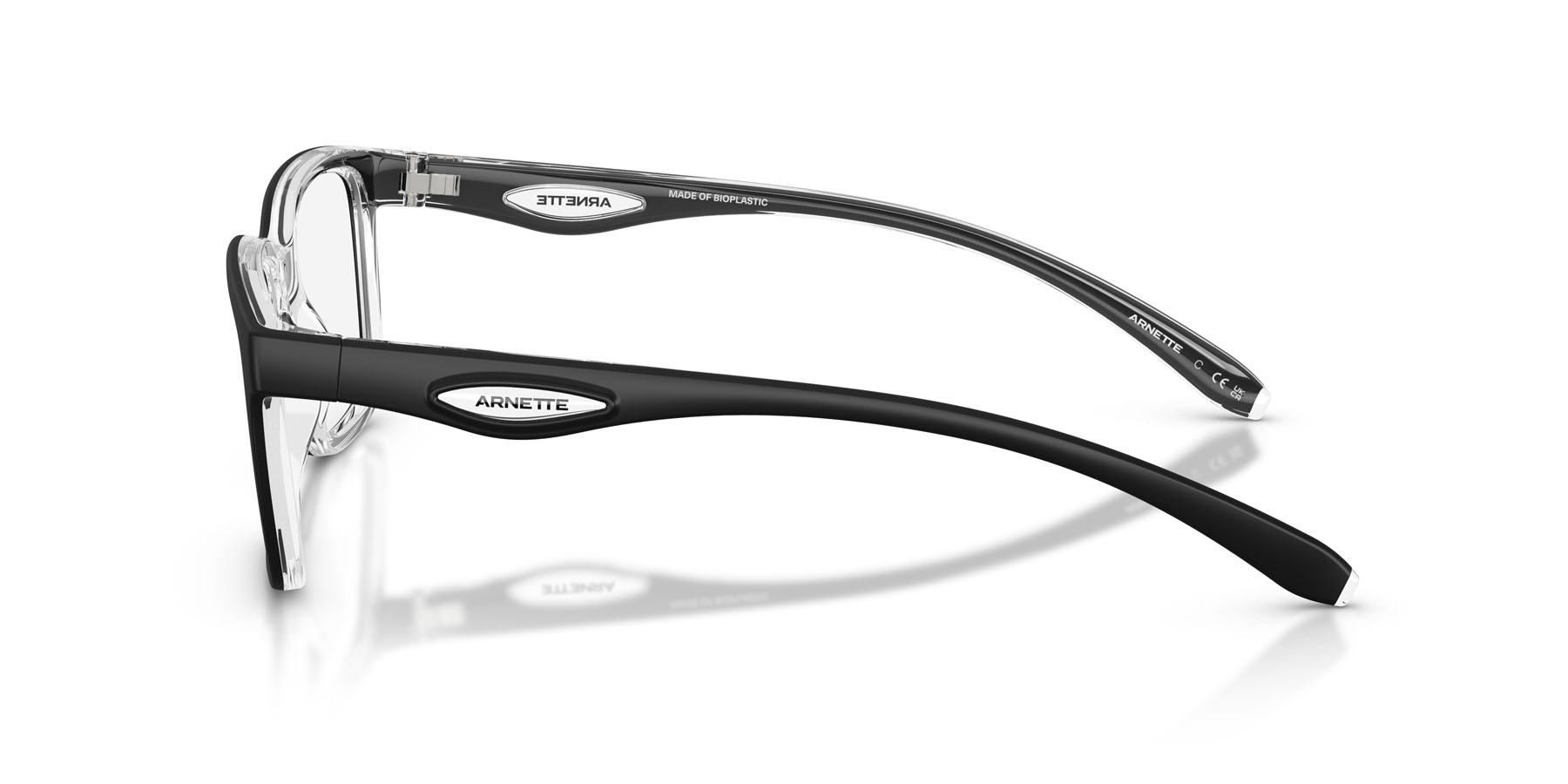 Brillen Arnette Steek AN 7284 (3010) farbe nero/cristallo form quadratisch gläser lente demo
