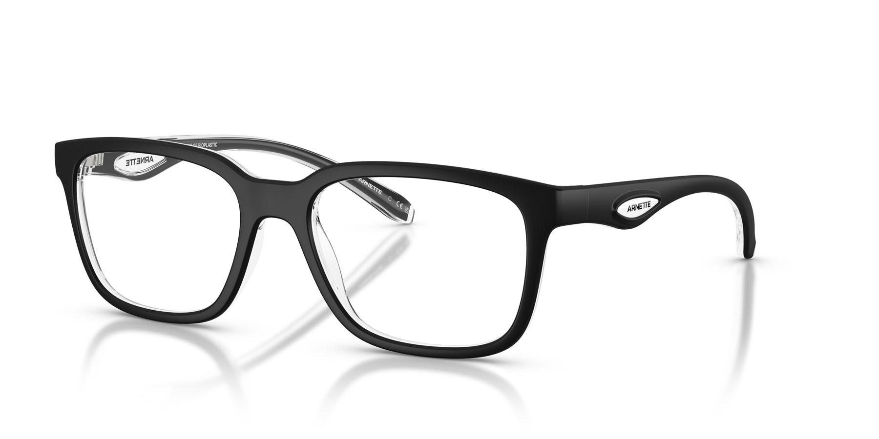 Brillen Arnette Steek AN 7284 (3010) farbe nero/cristallo form quadratisch gläser lente demo