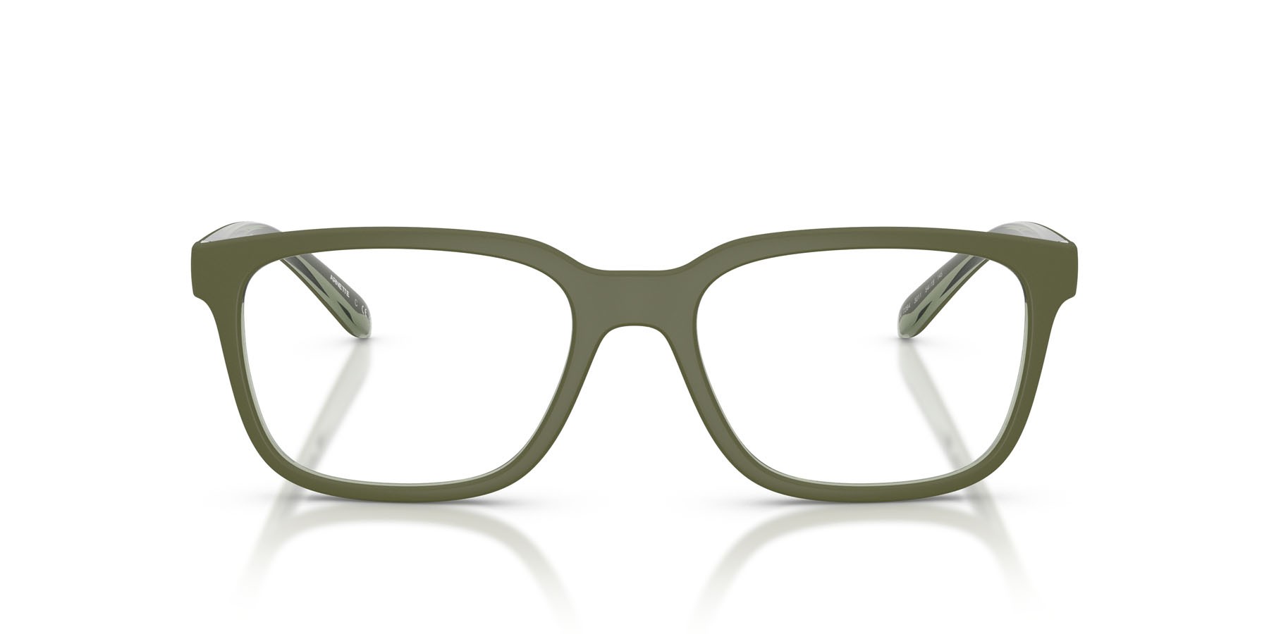 Brillen Arnette Steek AN 7284 (3011) farbe verde militare/trasparente form quadratisch gläser lente demo