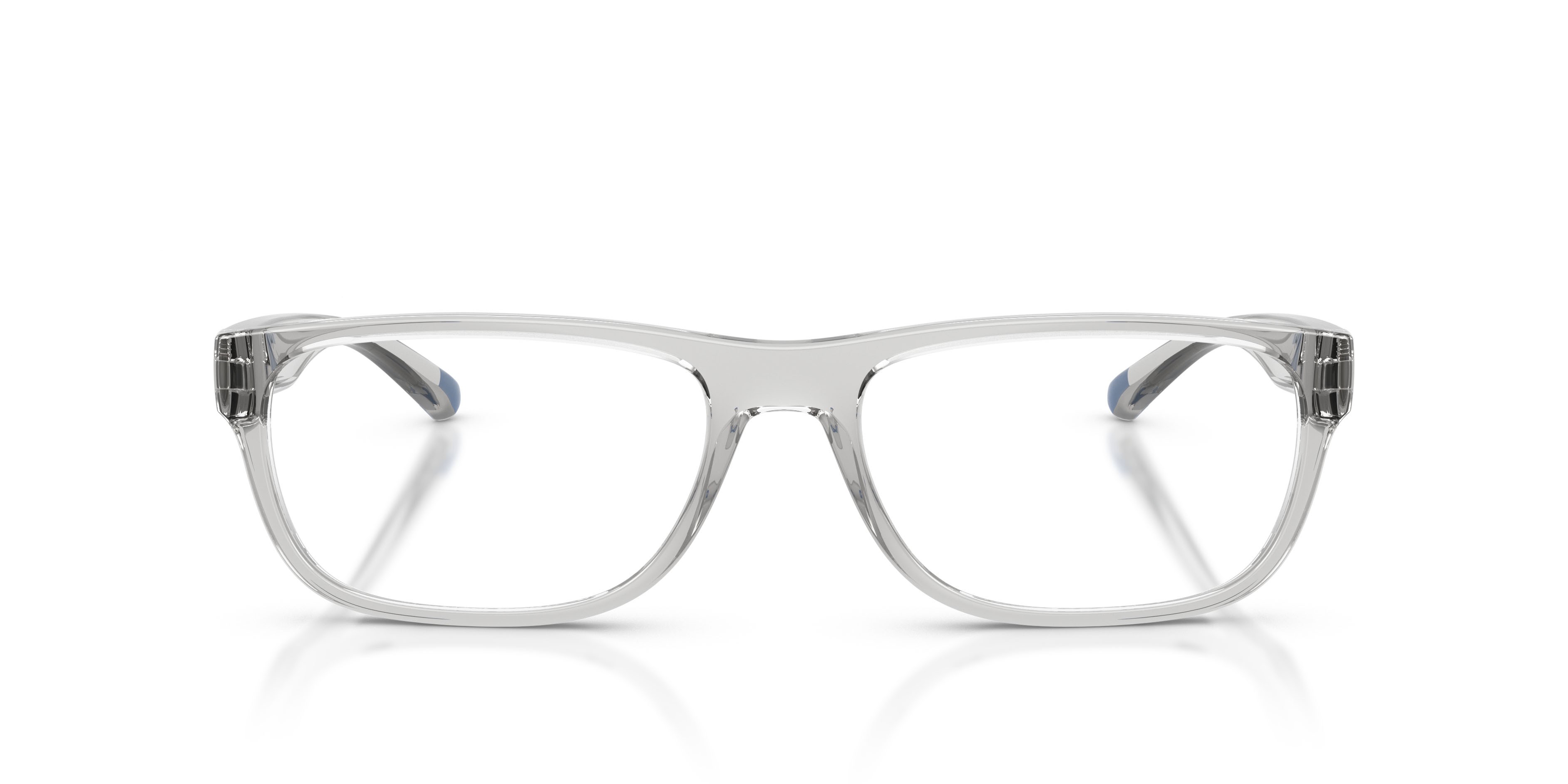 Brillen Arnette AN 7289U (2858) farbe grigio chiaro trasparente form rechteckig gläser demo riciclato