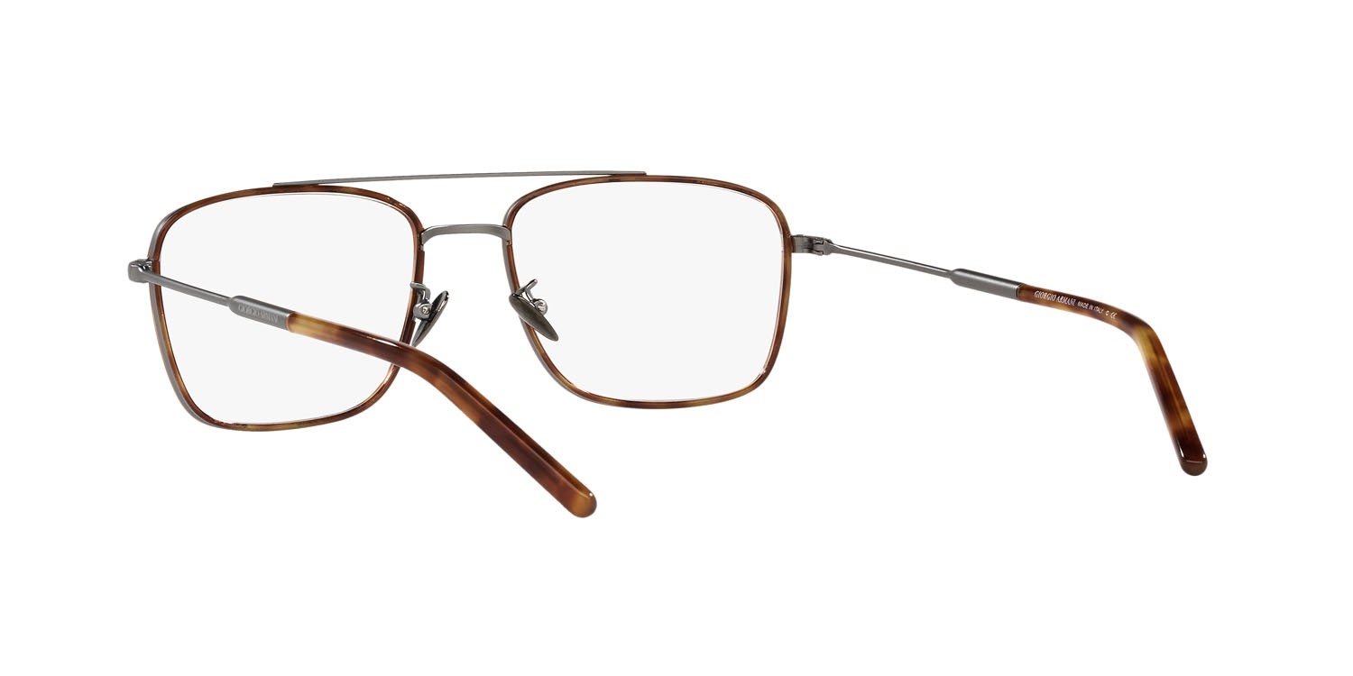 Brillen Giorgio Armani AR 5112J (3332) farbe gunmetal opaco/havana form quadratisch gläser lente demo