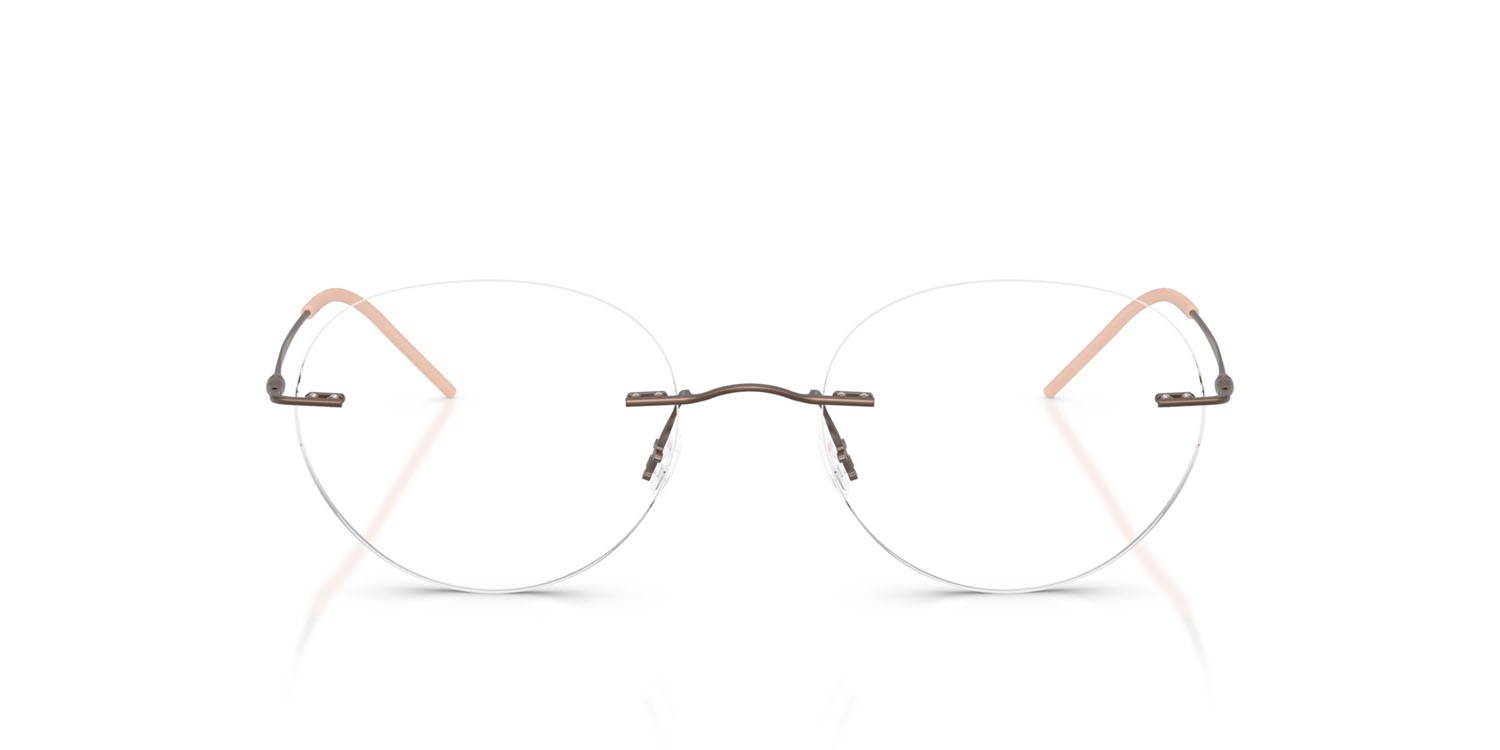 Occhiali da vista Giorgio Armani AR 5147 (3006) colore bronzo opaco forma pantos lenti lente demo
