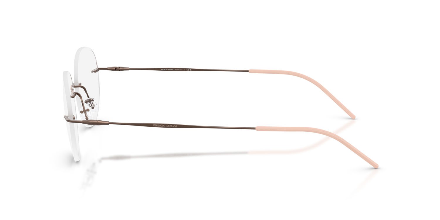 Occhiali da vista Giorgio Armani AR 5147 (3006) colore bronzo opaco forma pantos lenti lente demo