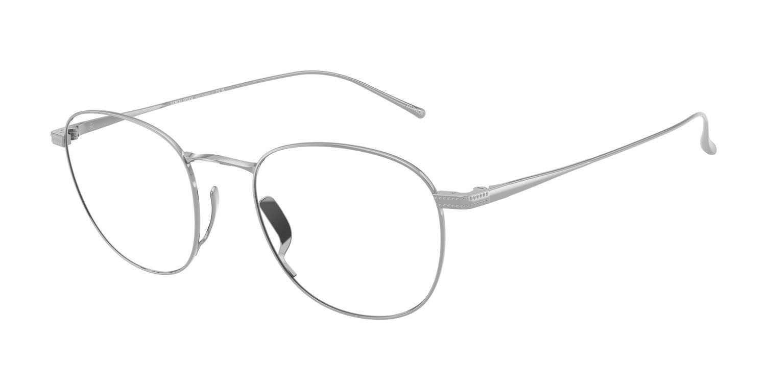Eyeglasses Giorgio Armani AR 5148T (3387) color argento shape pantos lenses lente demo