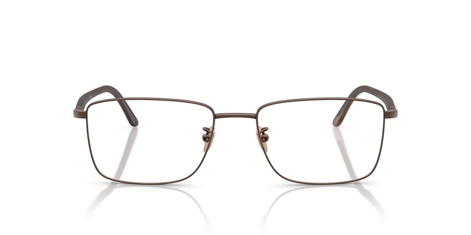 Brillen Giorgio Armani AR 5150 (3006) farbe marrone opaco form rechteckig gläser lente demo