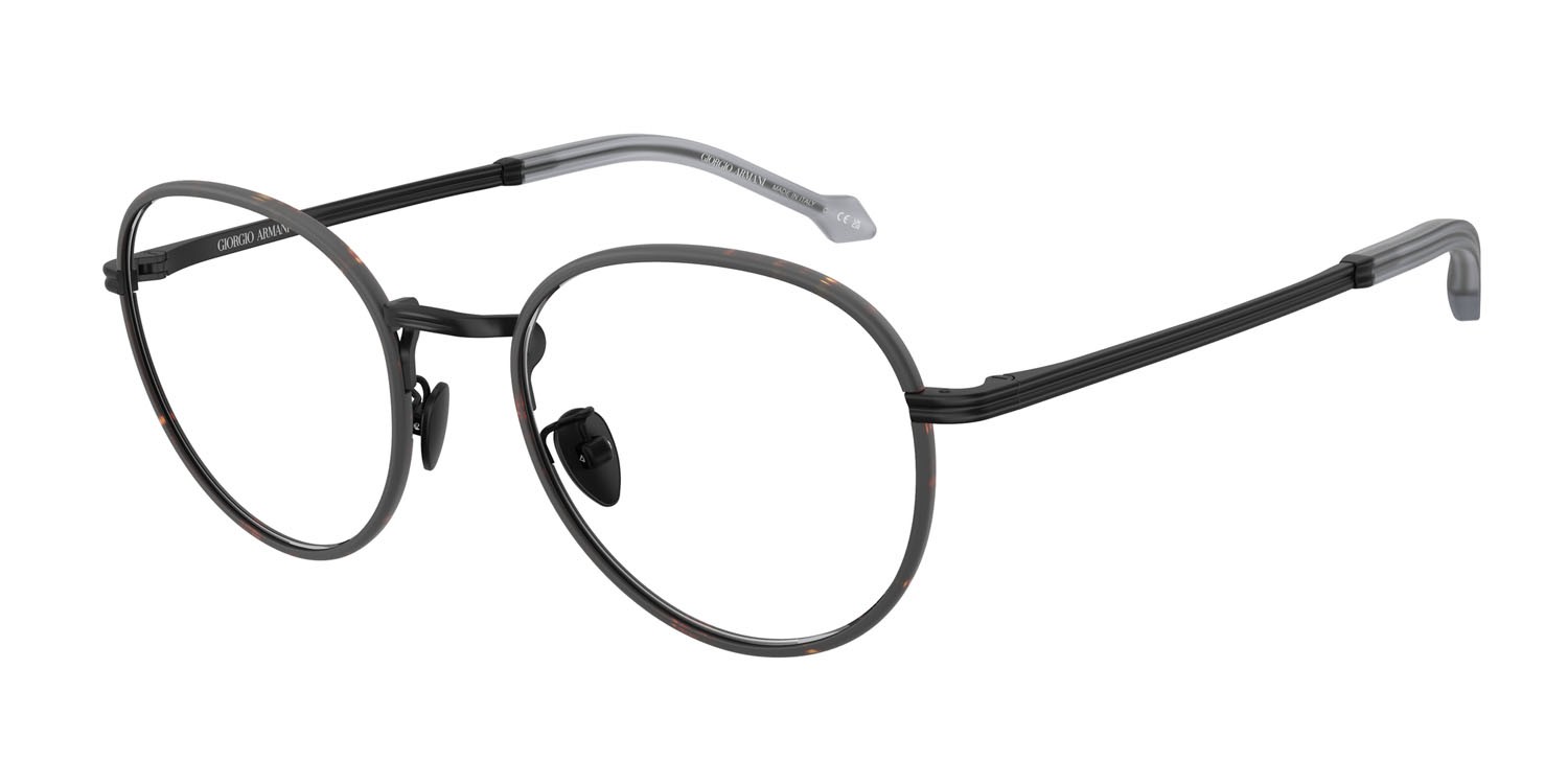 Eyeglasses Giorgio Armani AR 5151J (3001) color nero opaco shape pantos lenses lente demo