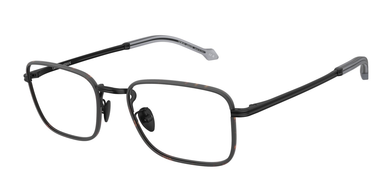 Eyeglasses Giorgio Armani AR 5152J (3001) color nero opaco shape rectangle lenses lente demo