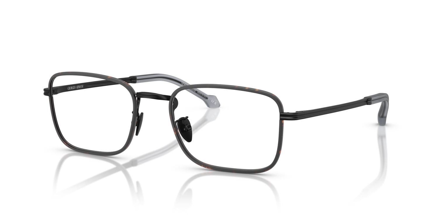 Eyeglasses Giorgio Armani AR 5152J (3001) color nero opaco shape rectangle lenses lente demo