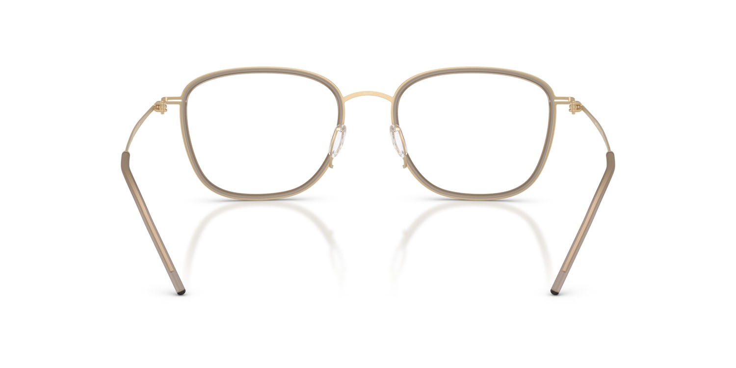 Eyeglasses Giorgio Armani AR 5154 (3002) color oro pallido opaco shape square lenses lente demo