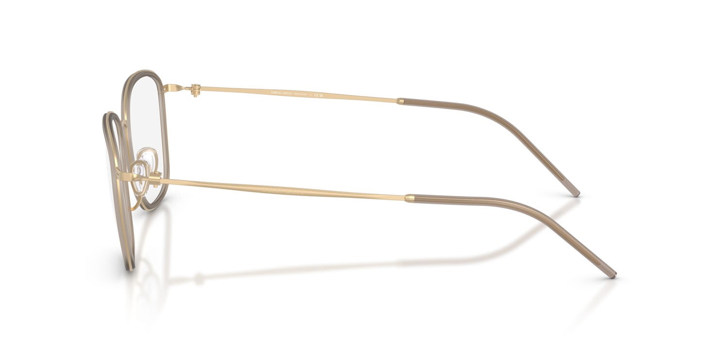 Eyeglasses Giorgio Armani AR 5154 (3002) color oro pallido opaco shape square lenses lente demo