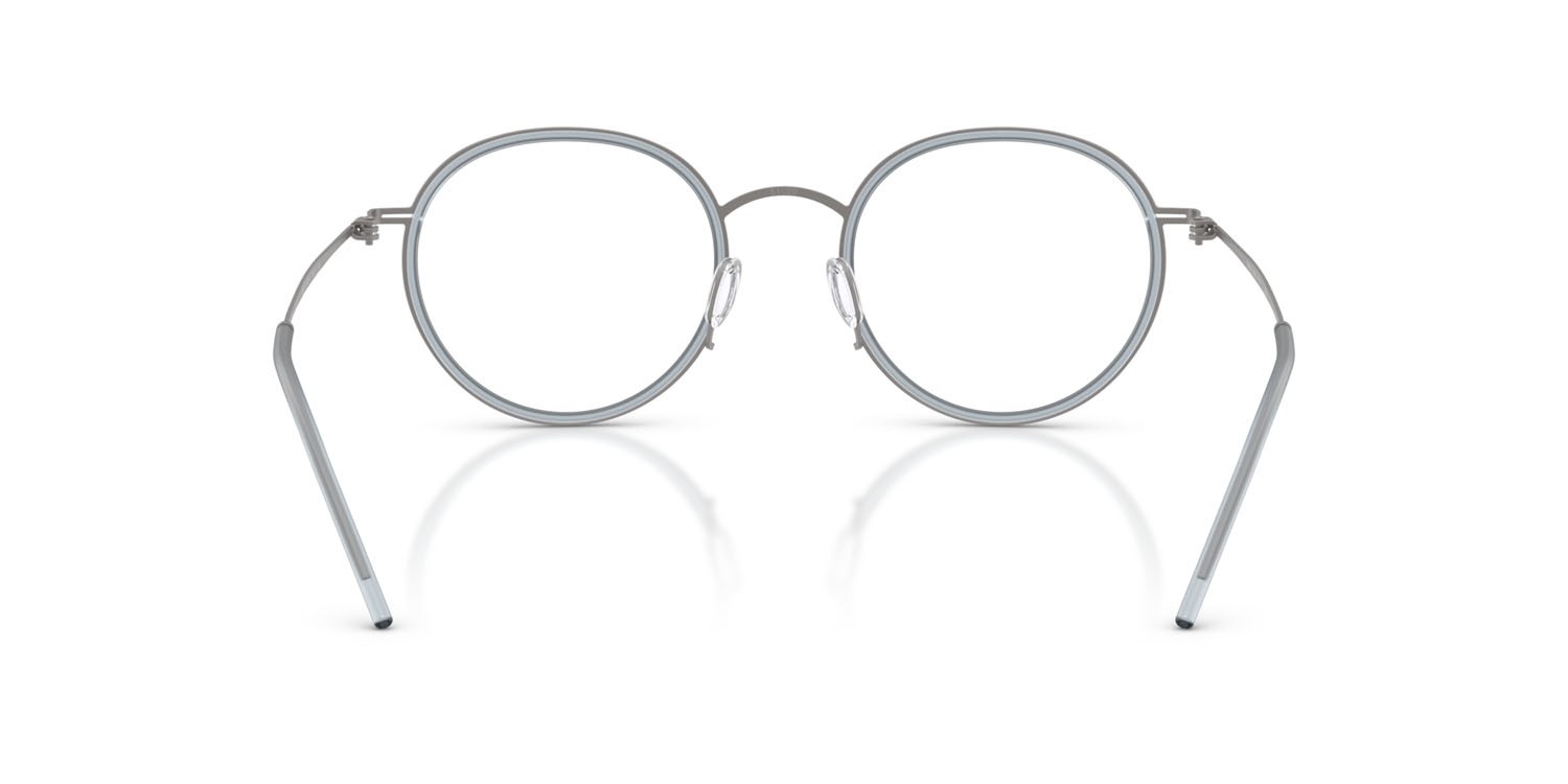 Occhiali da vista Giorgio Armani AR 5155 (3003) colore gunmetal opaco forma rotondo lenti lente demo
