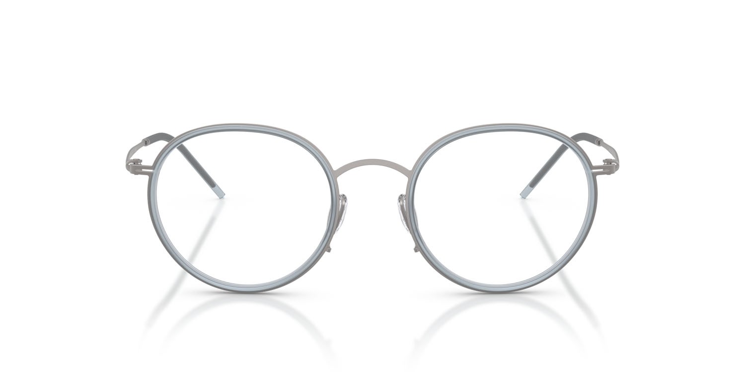 Occhiali da vista Giorgio Armani AR 5155 (3003) colore gunmetal opaco forma rotondo lenti lente demo