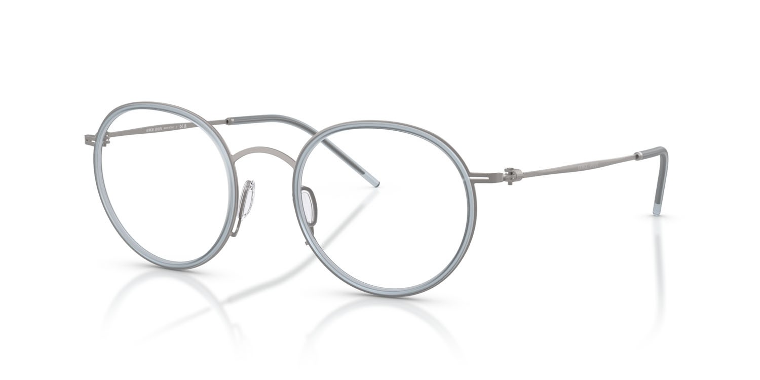 Occhiali da vista Giorgio Armani AR 5155 (3003) colore gunmetal opaco forma rotondo lenti lente demo