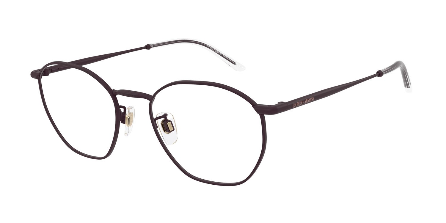 Eyeglasses Giorgio Armani AR 5156 (3393) color violetto opaco shape oval lenses lente demo