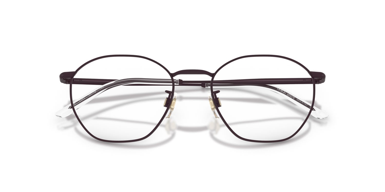 Eyeglasses Giorgio Armani AR 5156 (3393) color violetto opaco shape oval lenses lente demo