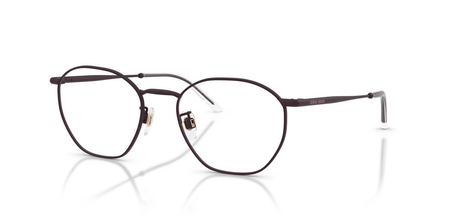 Eyeglasses Giorgio Armani AR 5156 (3393) color violetto opaco shape oval lenses lente demo