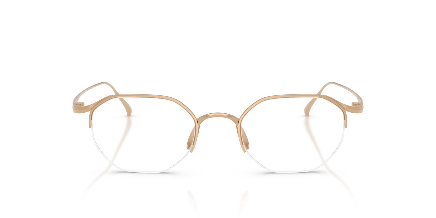 Eyeglasses Giorgio Armani AR 5157T (3411) color oro opaco shape square lenses lente demo