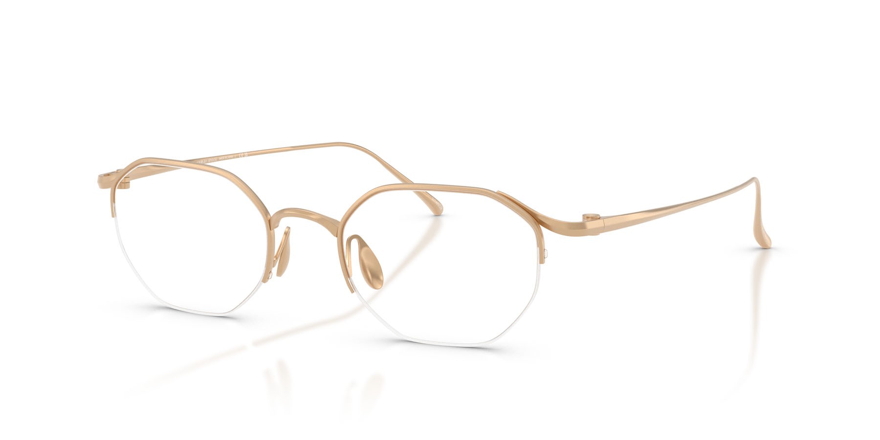 Eyeglasses Giorgio Armani AR 5157T (3411) color oro opaco shape square lenses lente demo