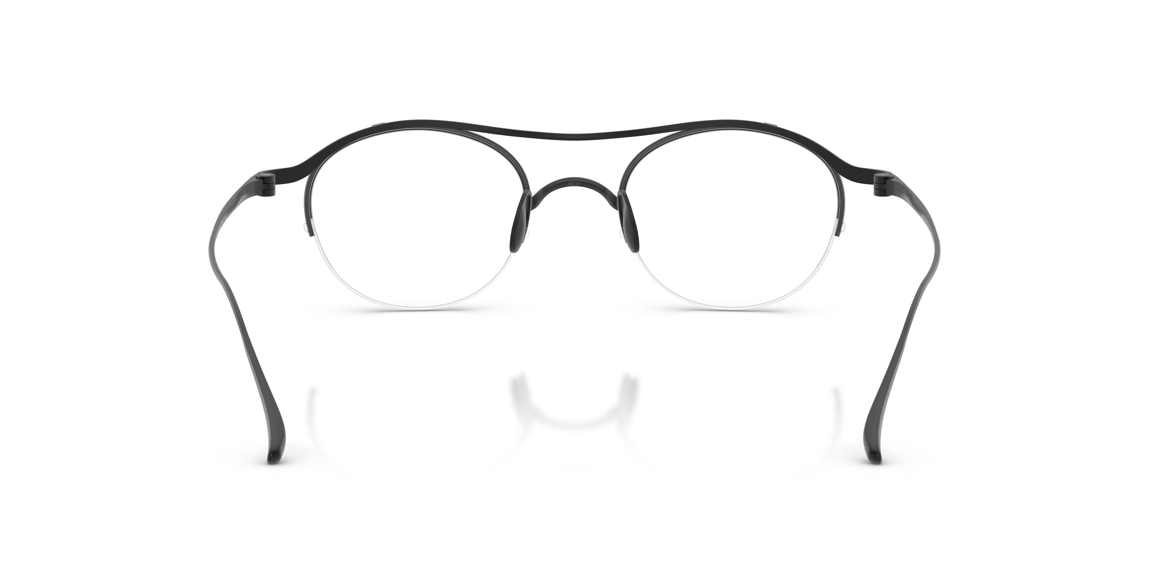 Eyeglasses Giorgio Armani AR 5158T (3404) color nero opaco shape oval lenses lente demo