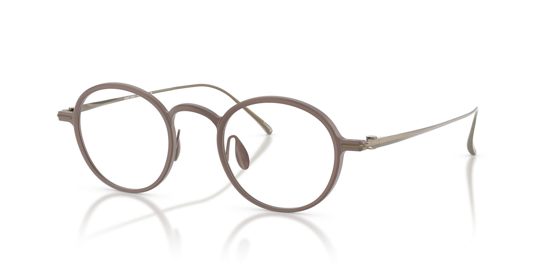 Eyeglasses Giorgio Armani AR 5159T (3407) color marrone opaco shape pantos lenses lente demo