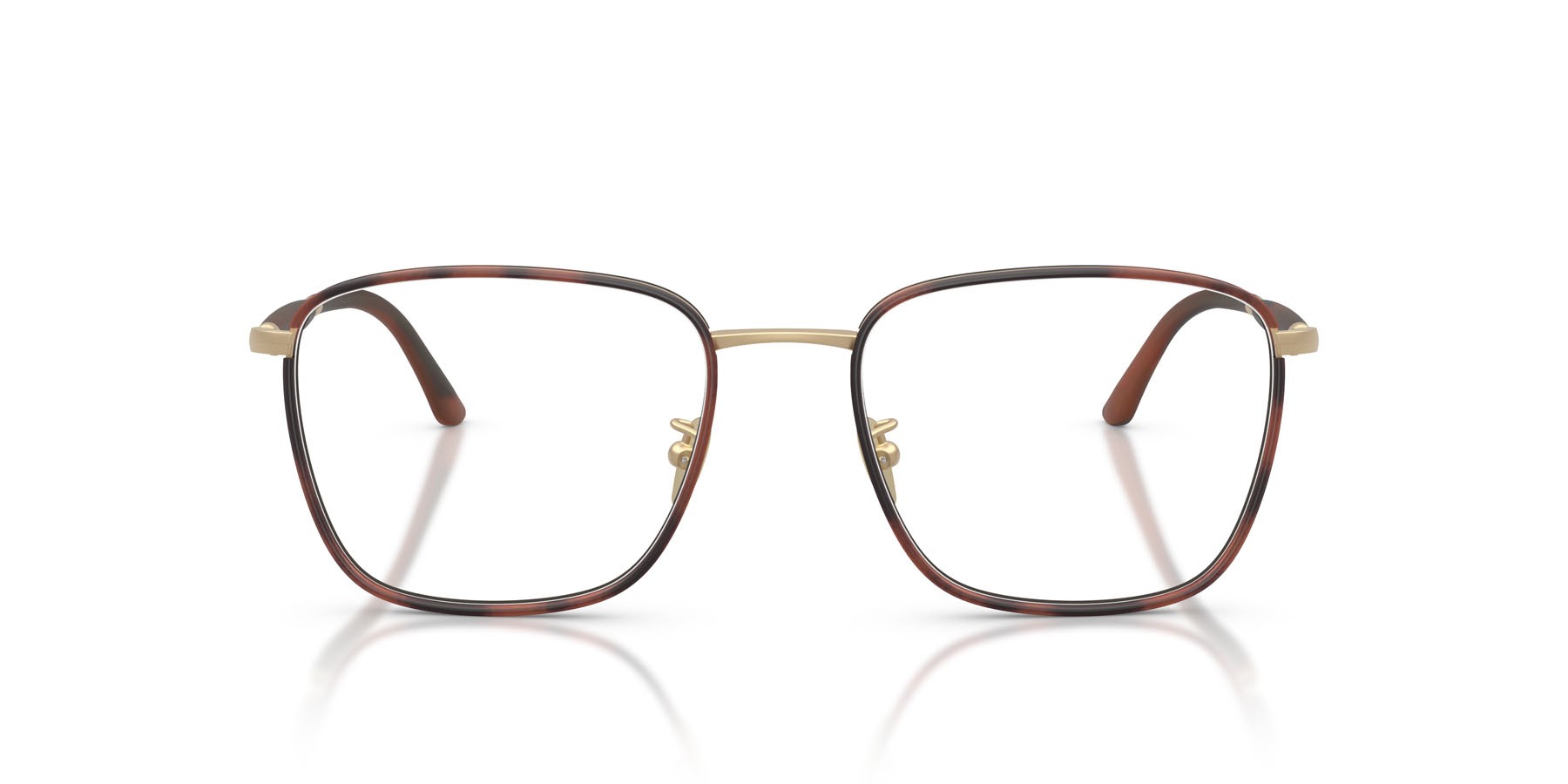 Eyeglasses Giorgio Armani AR 5160J (3415) color oro pallido opaco shape square lenses lente demo