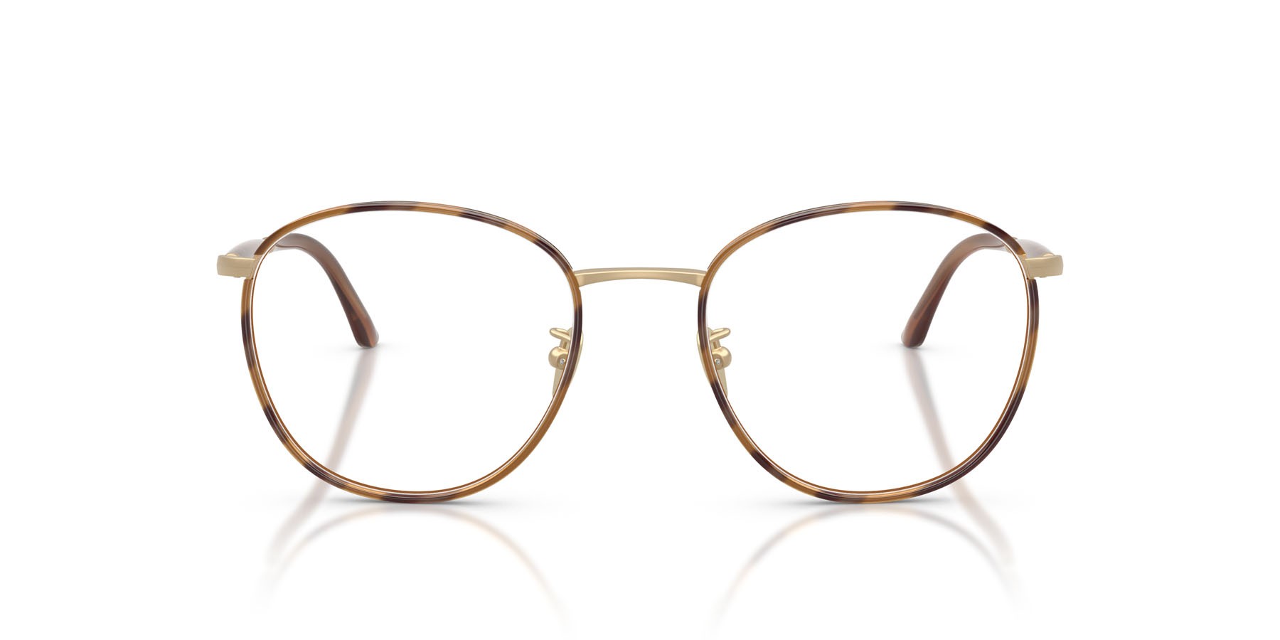 Occhiali da vista Giorgio Armani AR 5161J (3002) colore oro pallido opaco forma pantos lenti lente demo