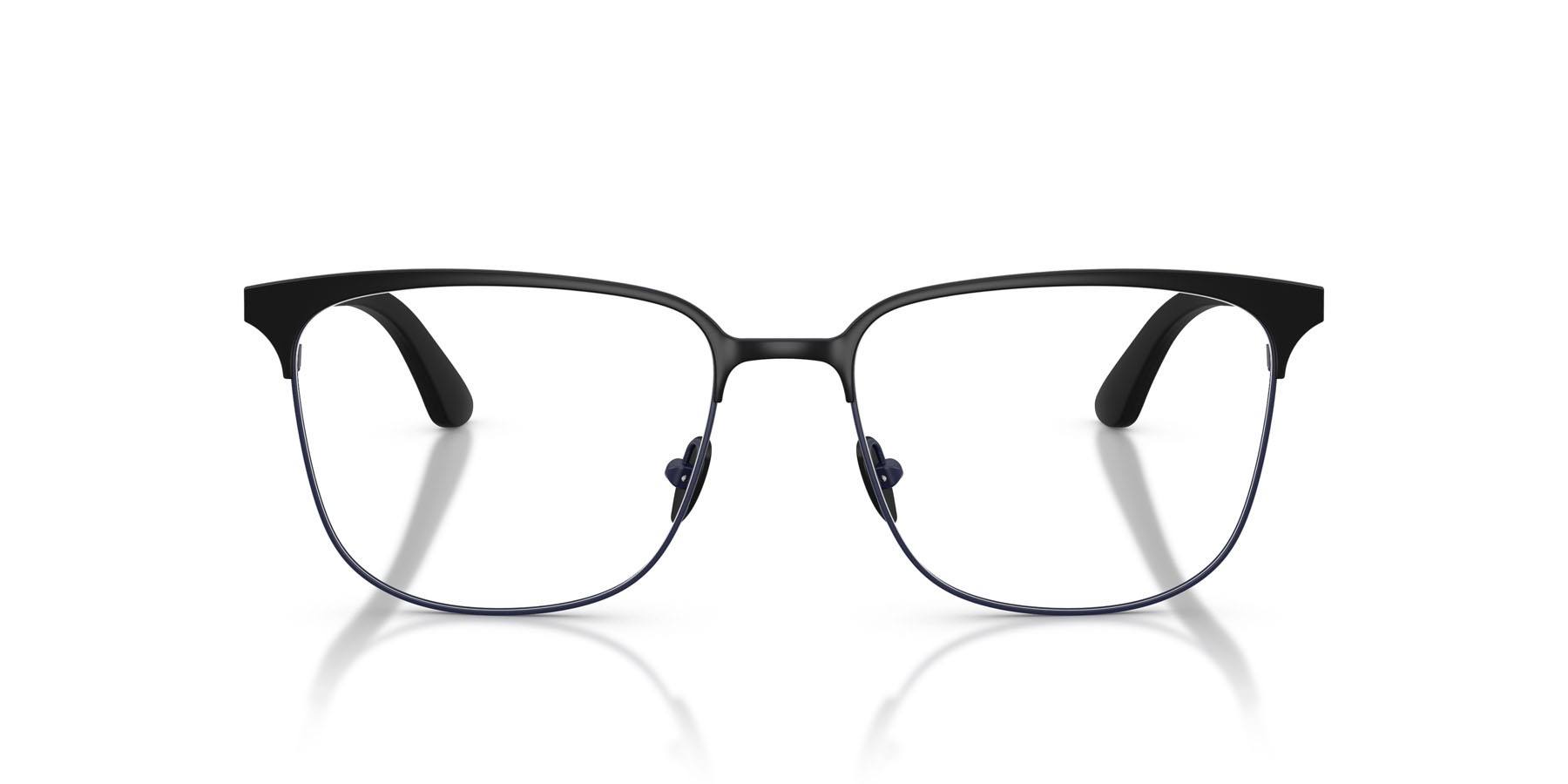 Occhiali da vista Giorgio Armani AR 5163 (3419) colore nero opaco forma quadrato lenti lente demo