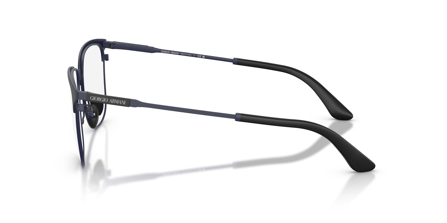 Occhiali da vista Giorgio Armani AR 5163 (3419) colore nero opaco forma quadrato lenti lente demo