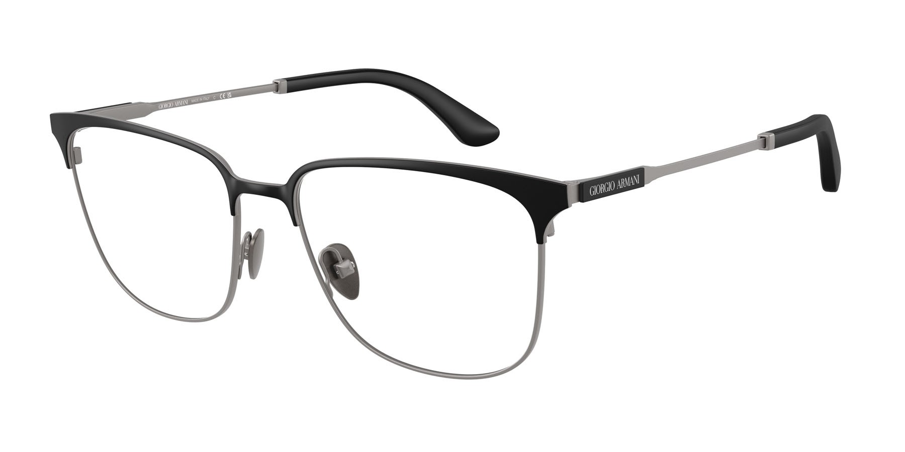 Eyeglasses Giorgio Armani AR 5163 (3420) color nero opaco shape square lenses lente demo