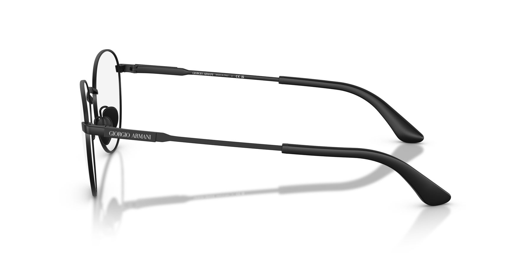 Occhiali da vista Giorgio Armani AR 5164 (3001) colore nero opaco forma pantos lenti lente demo