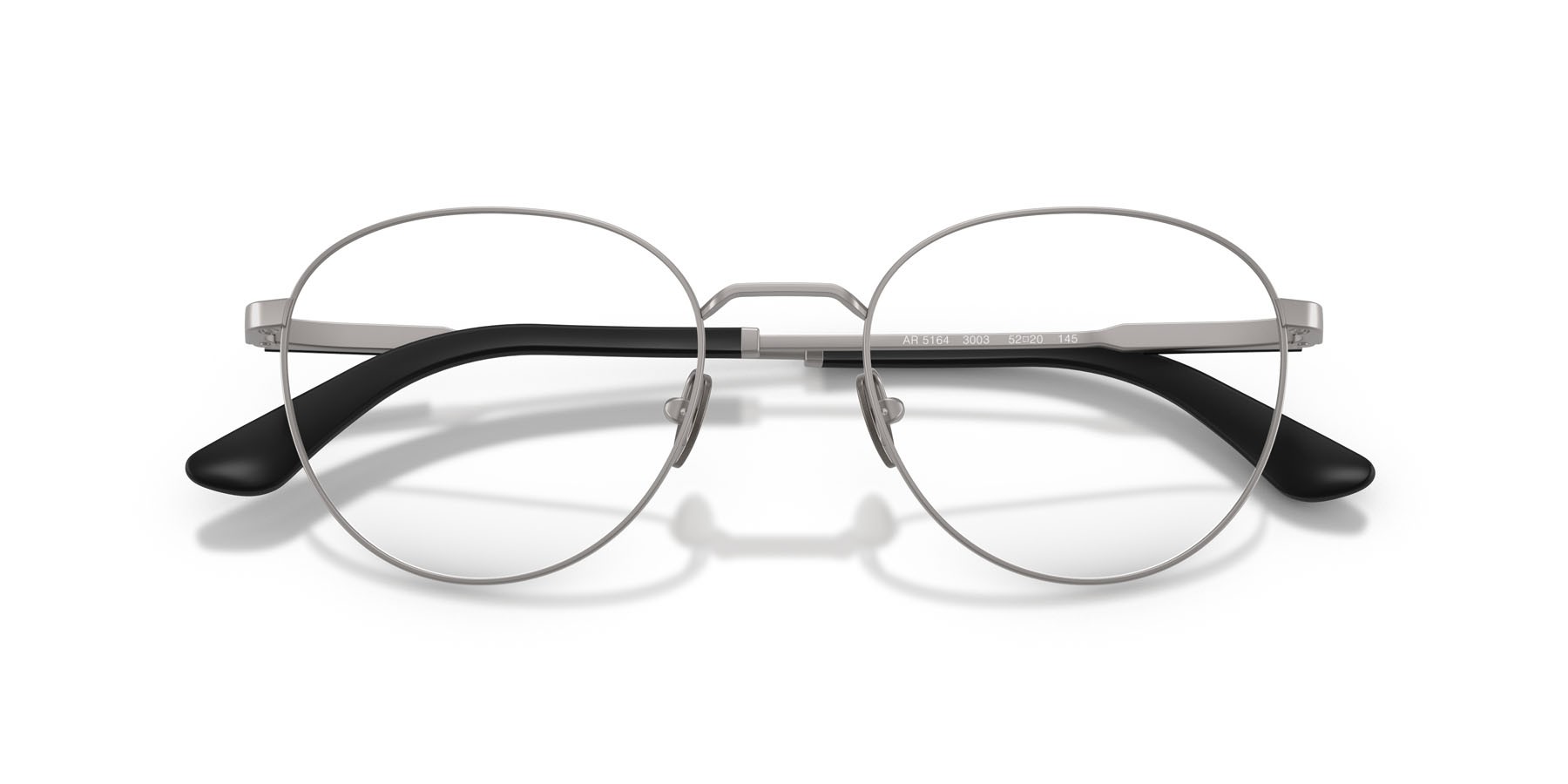 Occhiali da vista Giorgio Armani AR 5164 (3003) colore gunmetal opaco forma pantos lenti lente demo