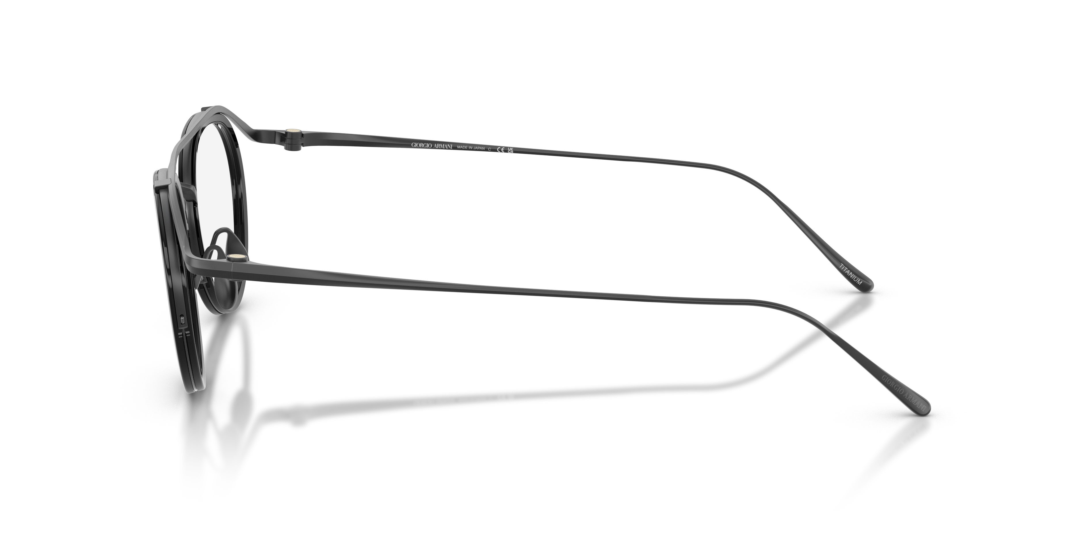 Eyeglasses Giorgio Armani AR 5166T (3404) color nero opaco shape pantos lenses lente demo