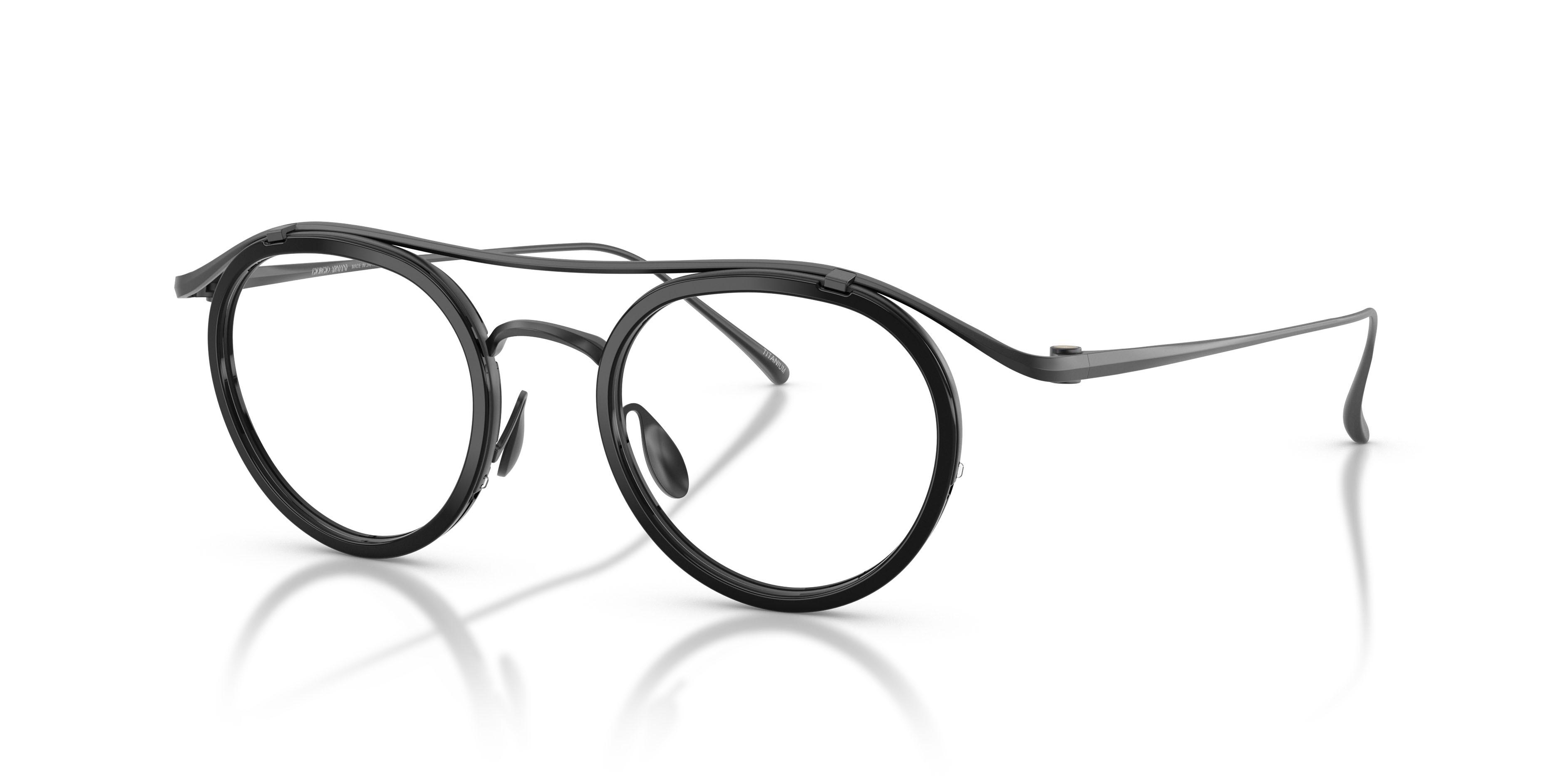 Eyeglasses Giorgio Armani AR 5166T (3404) color nero opaco shape pantos lenses lente demo