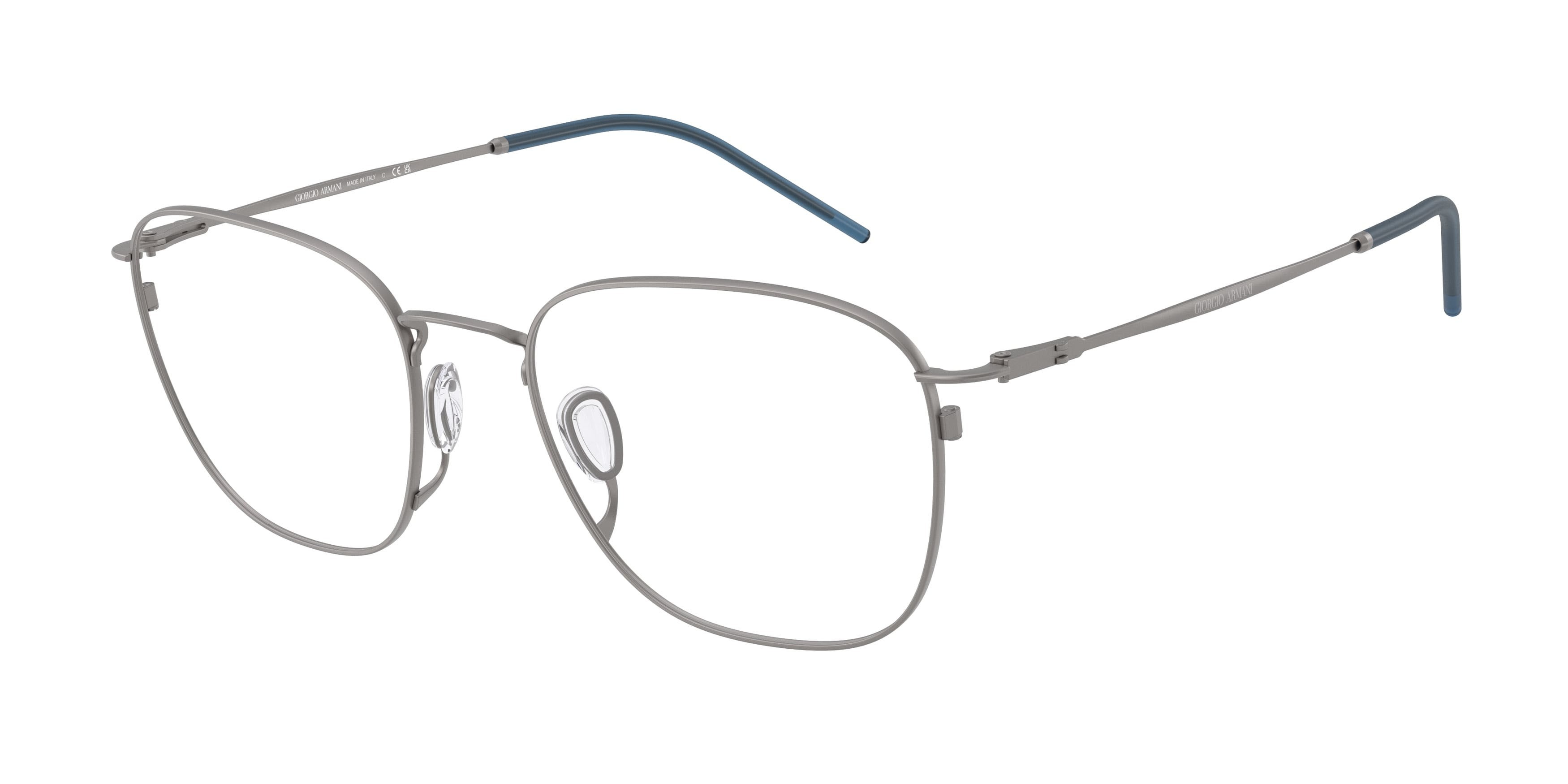 Occhiali da vista Giorgio Armani AR 5168 (3003) colore gunmetal opaco forma quadrato lenti lente demo
