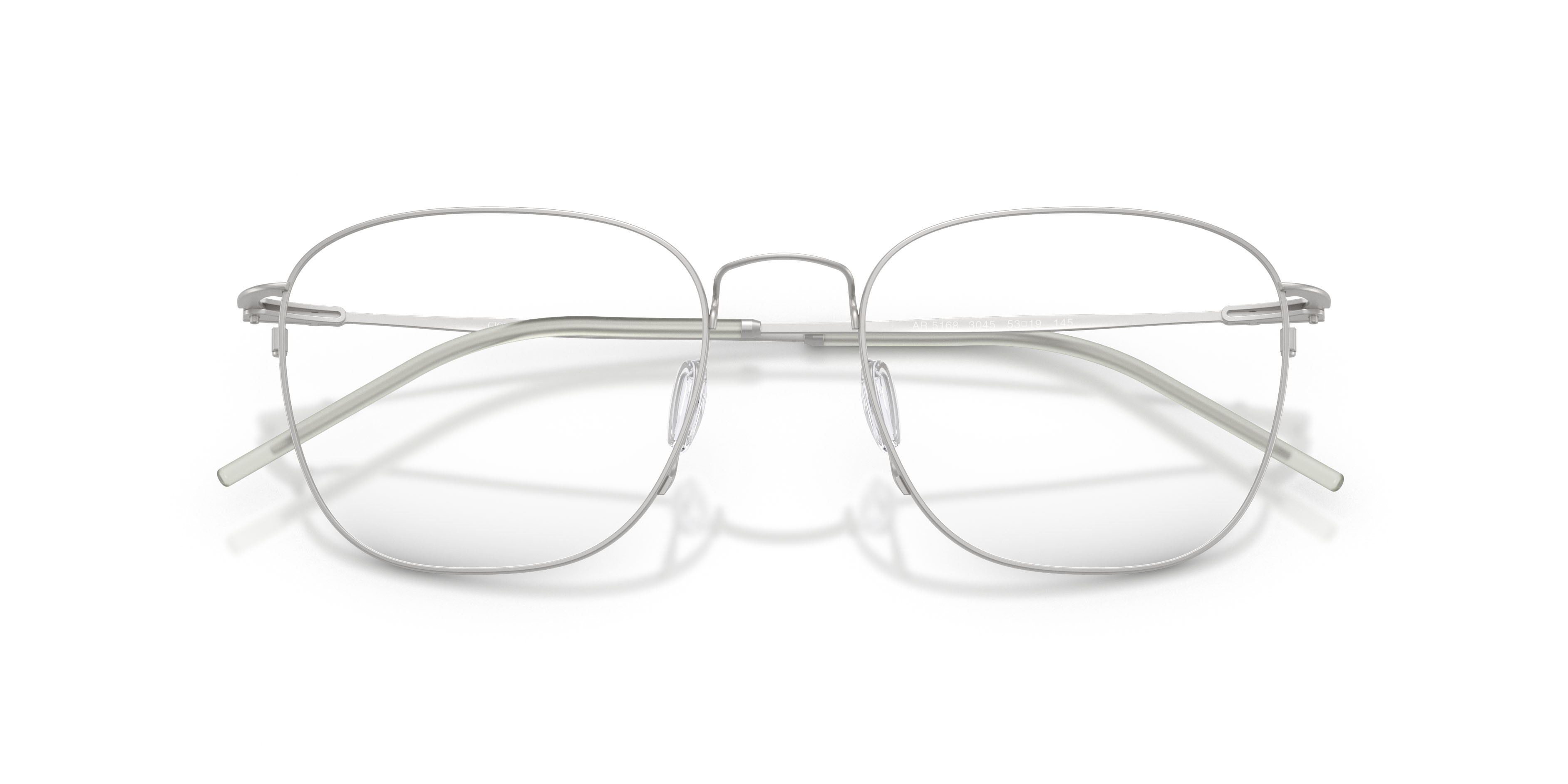 Eyeglasses Giorgio Armani AR 5168 (3045) color argento opaco shape square lenses lente demo