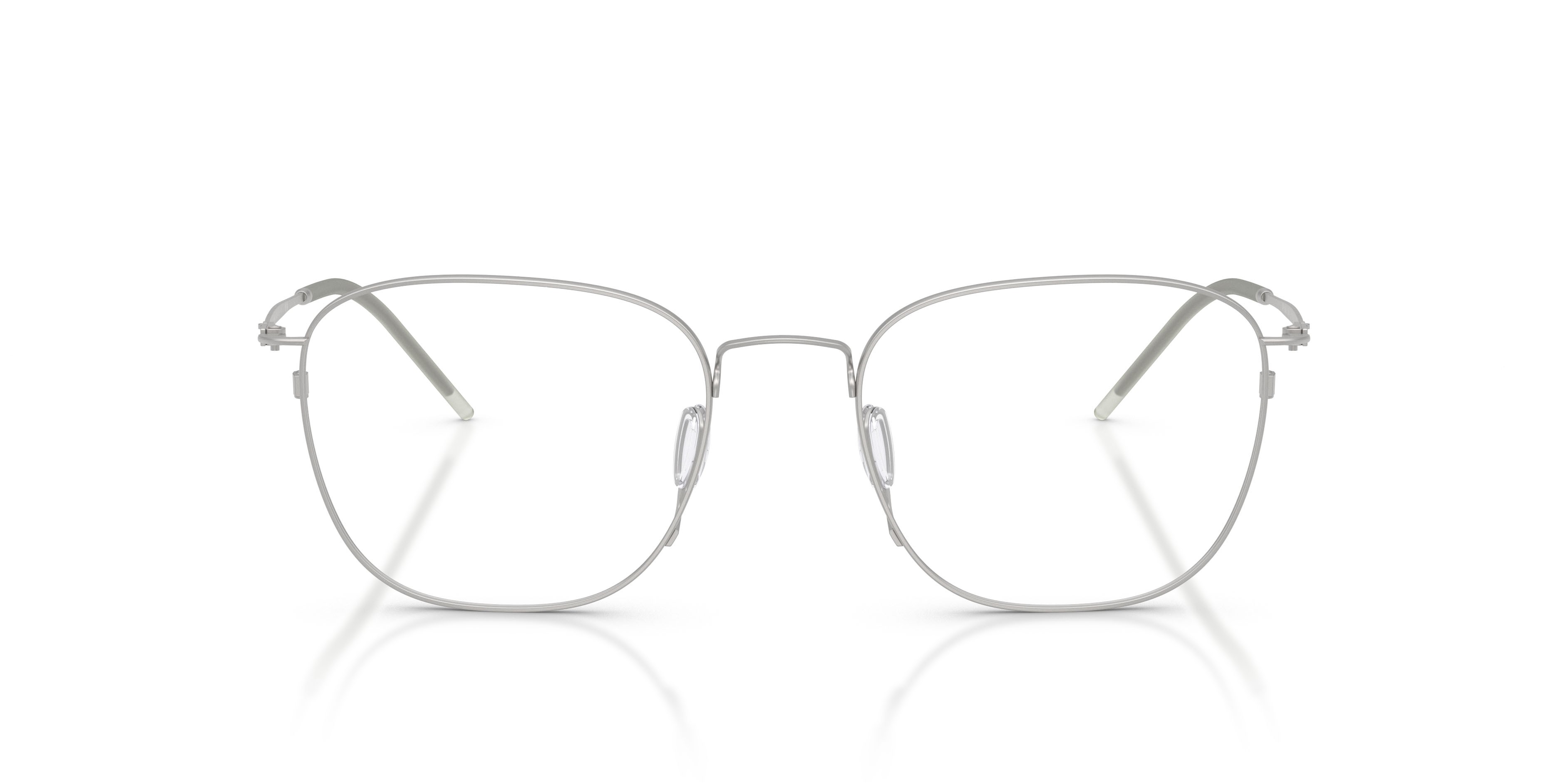 Eyeglasses Giorgio Armani AR 5168 (3045) color argento opaco shape square lenses lente demo