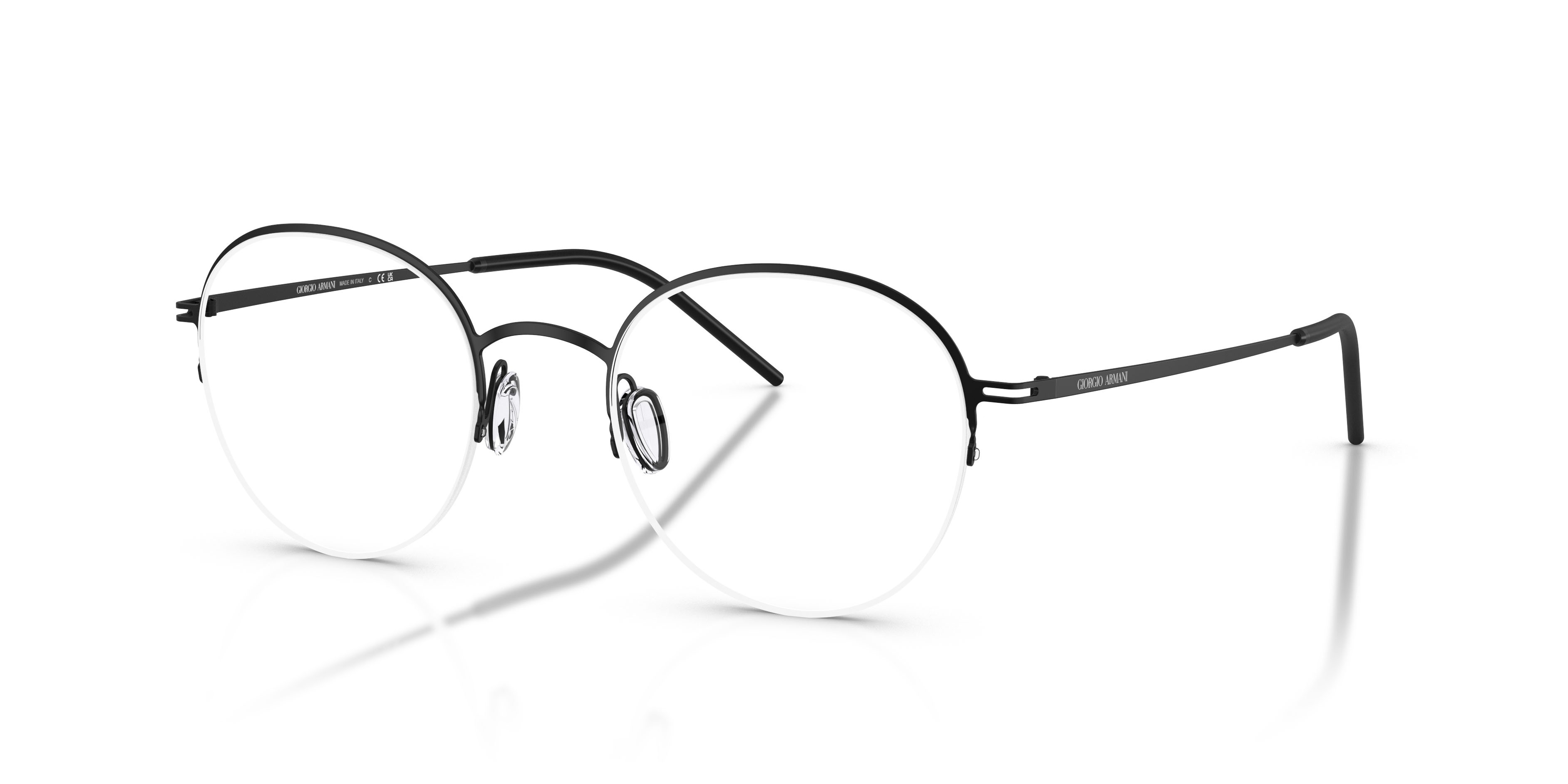 Eyeglasses Giorgio Armani AR 5169 (3001) color nero opaco shape pantos lenses lente demo