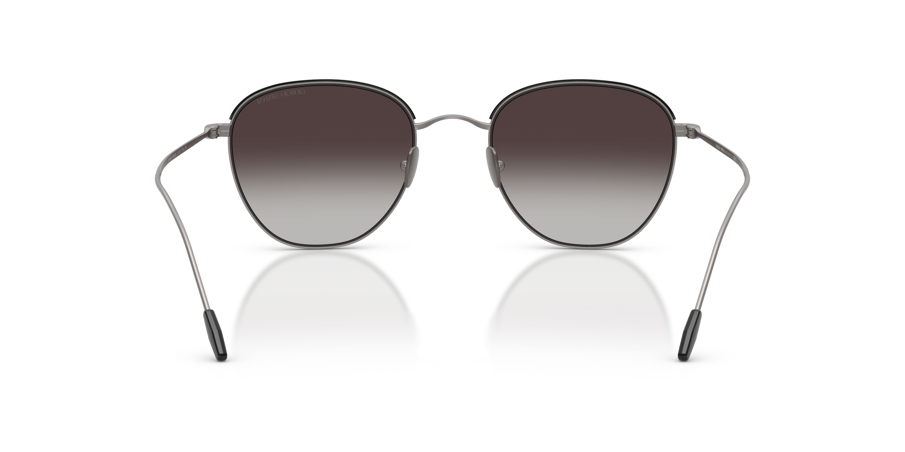 Sunglasses Giorgio Armani AR 6048 (34408G) color gunmetal opaco shape square lenses sfumato grigio