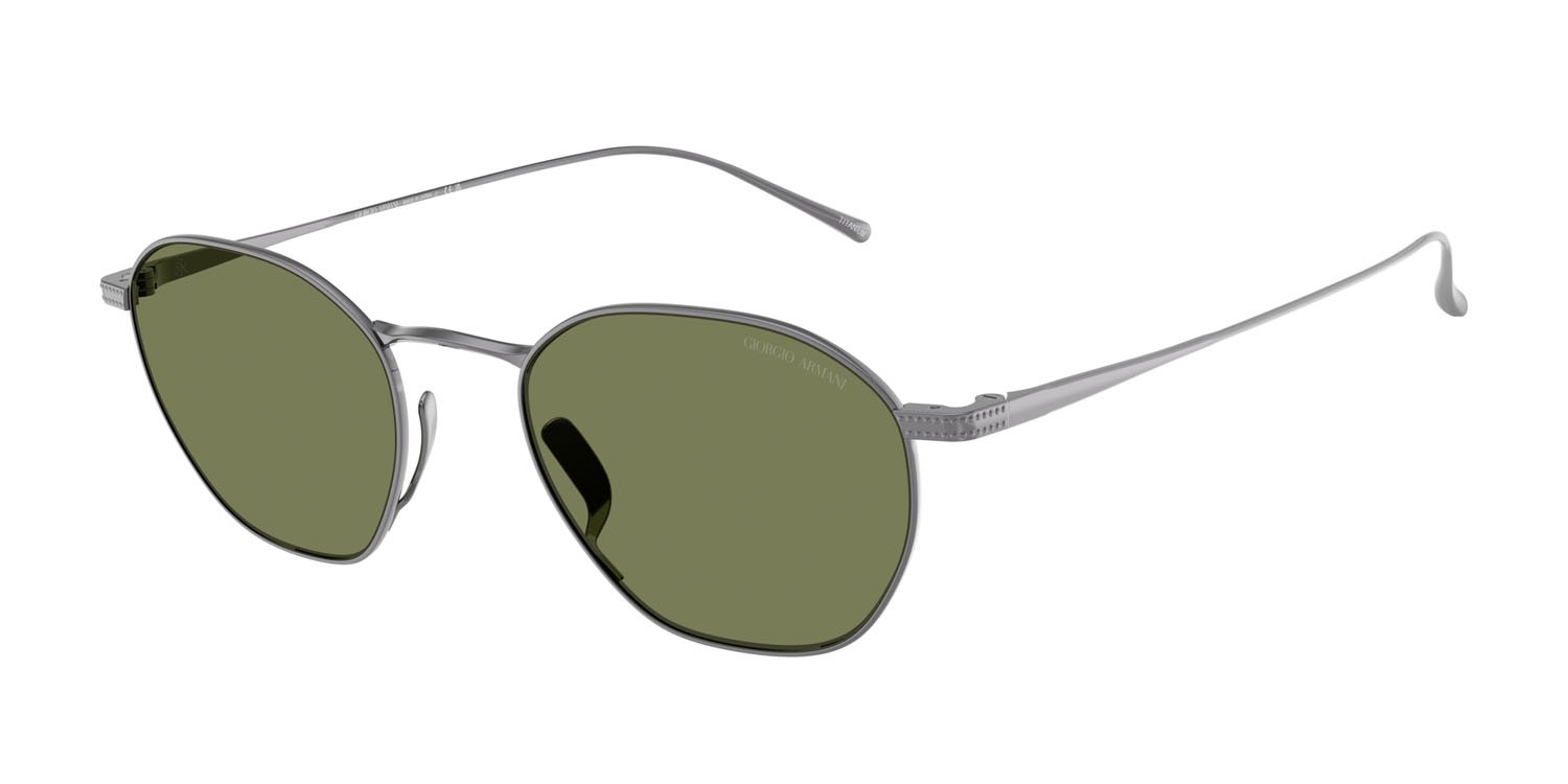Sunglasses Giorgio Armani AR 6160T (33852A) color gunmetal shape square lenses verde