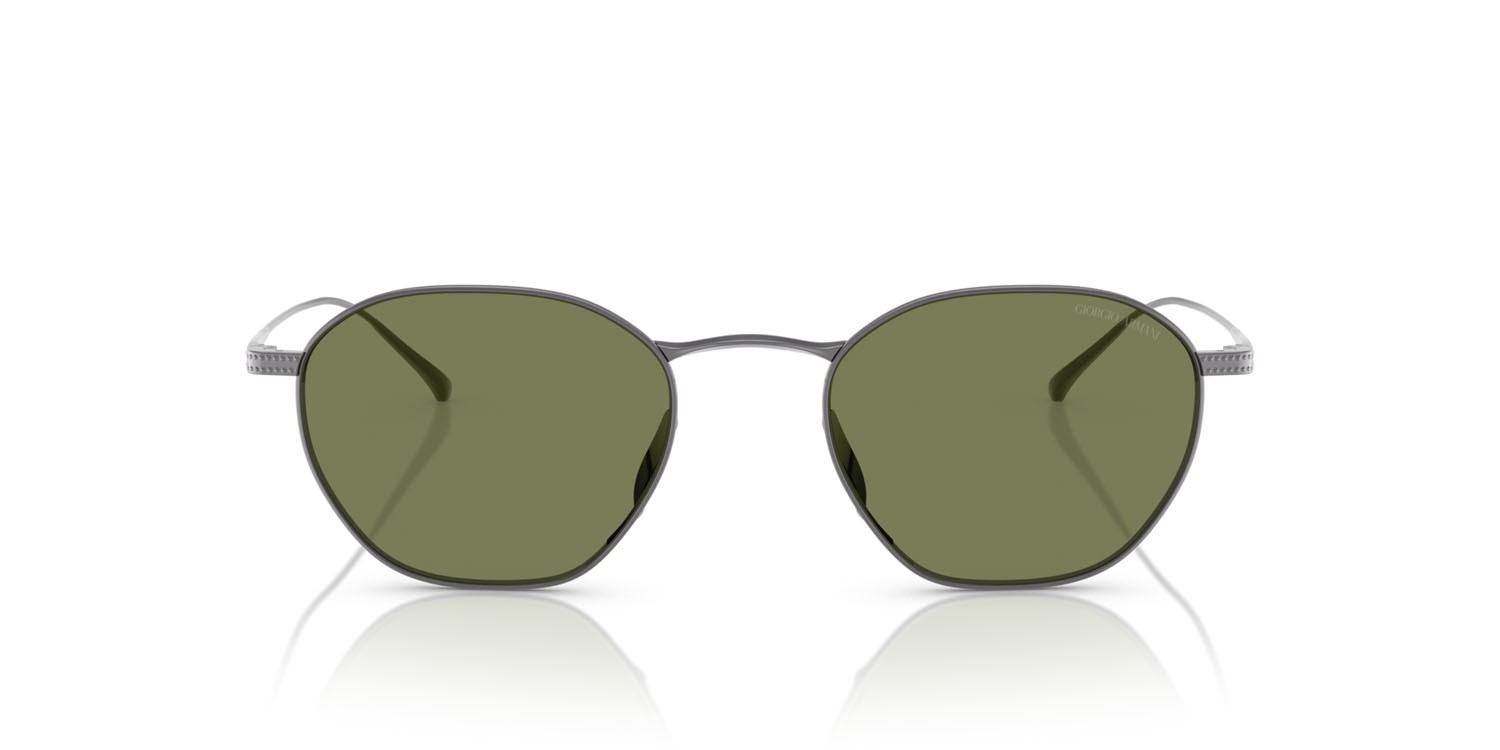 Sunglasses Giorgio Armani AR 6160T (33852A) color gunmetal shape square lenses verde