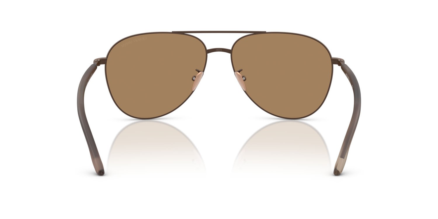 Occhiali da sole Giorgio Armani AR 6162 (3006M4) colore marrone opaco forma aviator lenti fotocromatica marrone