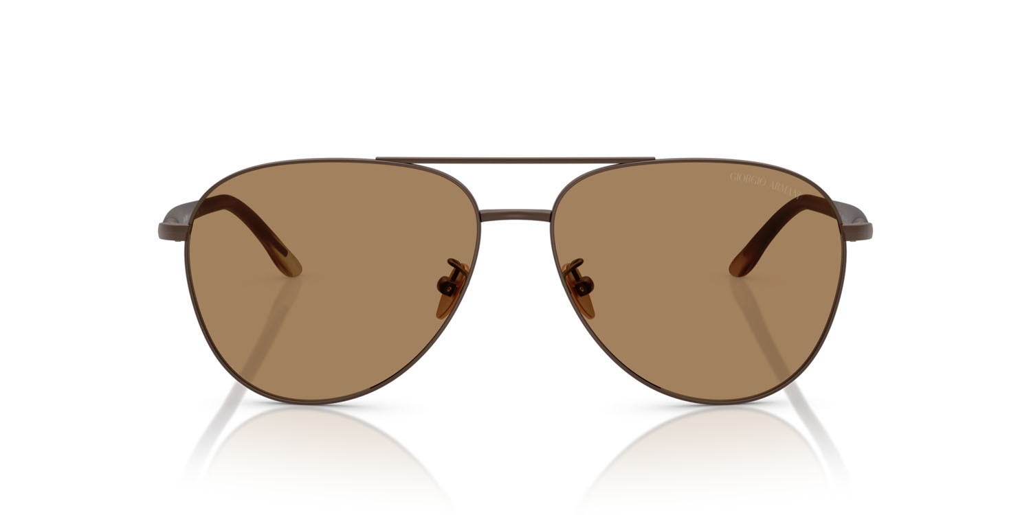 Occhiali da sole Giorgio Armani AR 6162 (3006M4) colore marrone opaco forma aviator lenti fotocromatica marrone