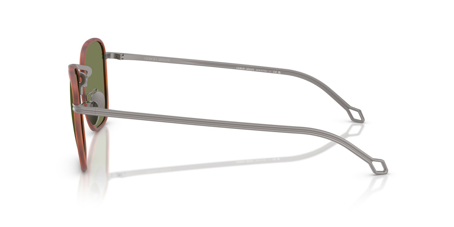 Sunglasses Giorgio Armani AR 6164J (30032A) color gunmetal opaco shape square lenses verde