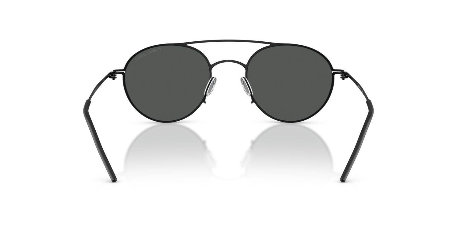 Sunglasses Giorgio Armani AR 6169 (300187) color nero opaco shape round lenses grigio scuro